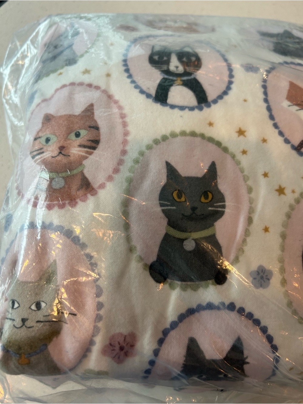 Pottery Barn Kitty Cat Flannel Sheet Set Queen NWOT - Picture 3 of 4